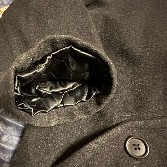 Vintage Savoy Taylor’s Guild Wool Blend Double Layered Men’s Peacoat Size Large - Picture 8 of 15